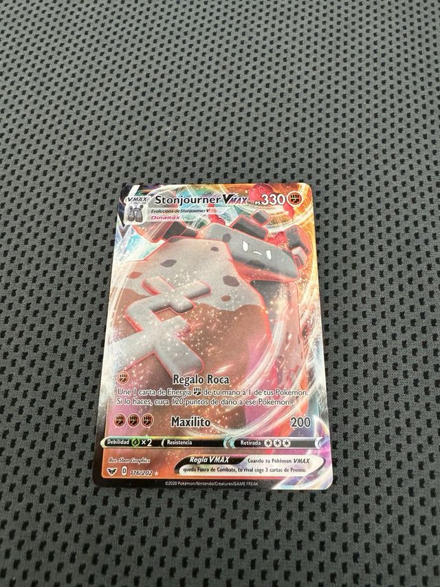 Carta pokemon stonjourner vmax