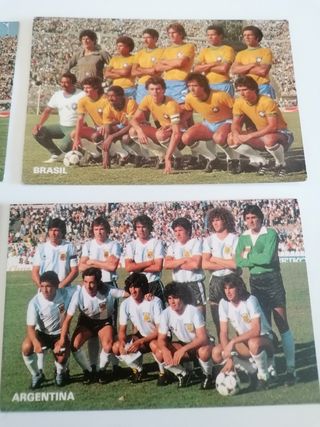 Postales Selecciones Mundial 82.