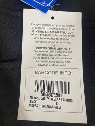 S2 Nuevo Bikers Gear Leggings Kevlar Protectores