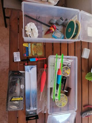 Cañas de pescar y accesorios