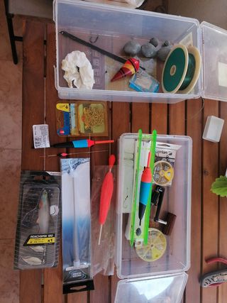 Cañas de pescar y accesorios