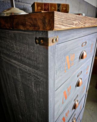 Mueble cajonera estilo industrial