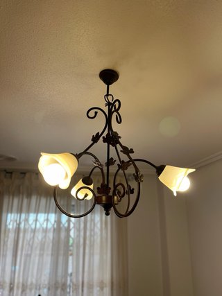 Lampara decoracion forja