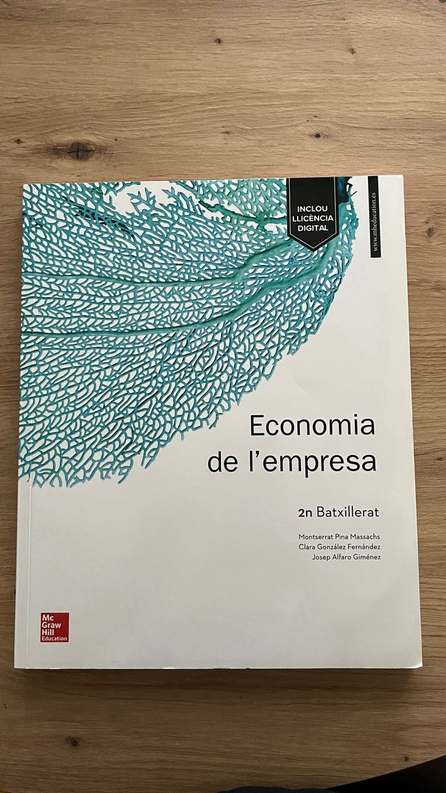 Economia de l’empresa 2ndo bachillerato