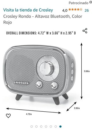 Altavoz Bluetooth mini retro