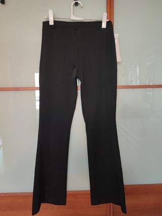 PANTALONES NEGROS DE TRAJE CAMPANA