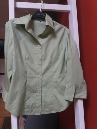 Blusa Verde manga 3/4