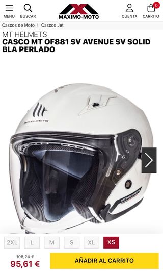 Casco de moto Talla S