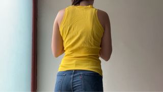 Camiseta de tirantes amarillo