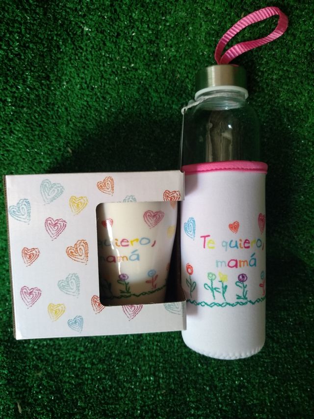 Lote taza y botella