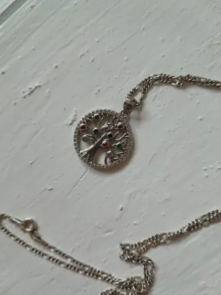 Cadena de plata con Árbol de la Vida