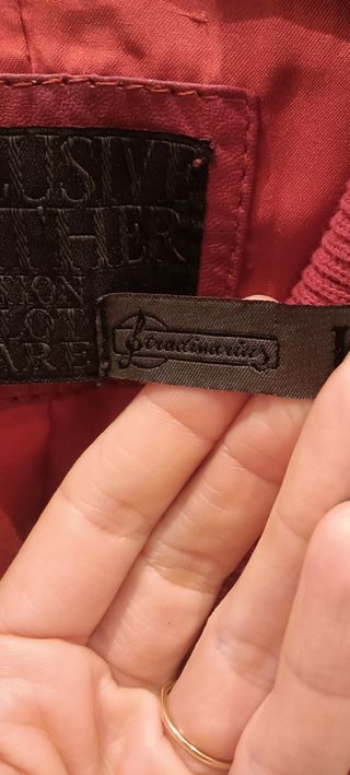 CHAQUETA CUERO ROJO