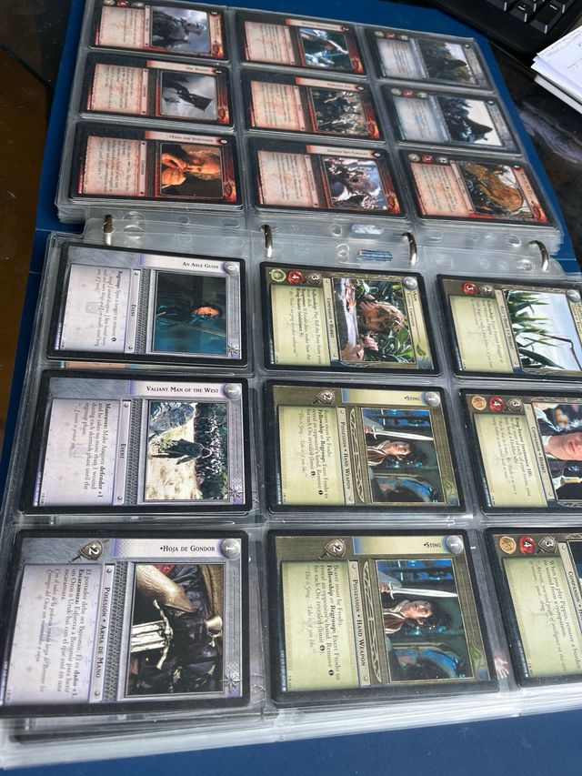 Cartas raras LOTR de Decipher