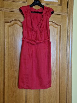 Falda Zara estampada naranja