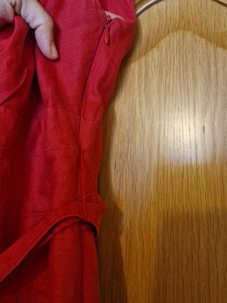 Falda Zara estampada naranja