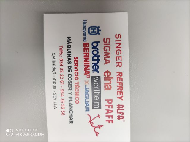 Mecánico de maquinas de coser