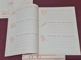 Lote 3 cuadernos escritura Alvarez