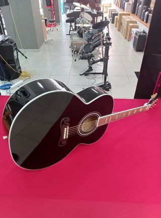 GUITARRA STANFORD BLACK SISTER 200 JUMBO