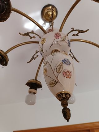Lámpara techo porcelana