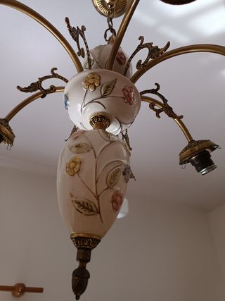 Lámpara techo porcelana