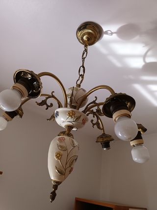 Lámpara techo porcelana