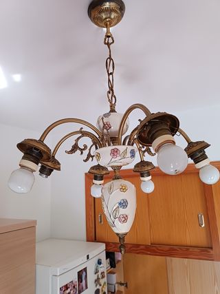 Lámpara techo porcelana