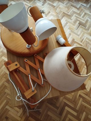 Lámparas madera