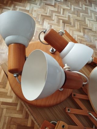 Lámparas madera