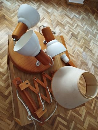 Lámparas madera