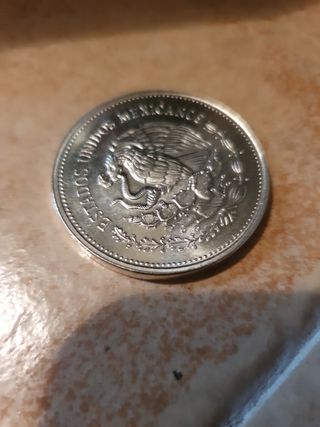 Moneda plata Mundial México 1985