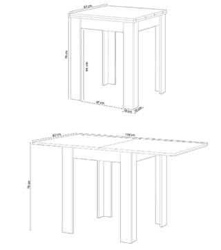 Mesa Extensible + 4 sillas Nórdicas