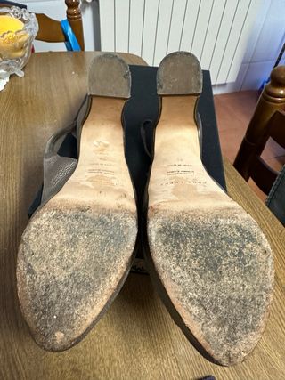 Zapatos fiesta pura lopez dorados talla 40