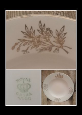 Royal China Vigo. Piezas loza antiguas
