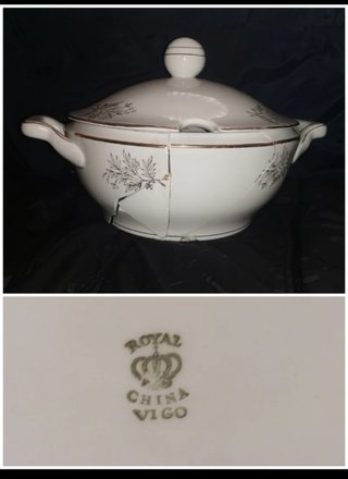 Royal China Vigo. Piezas loza antiguas