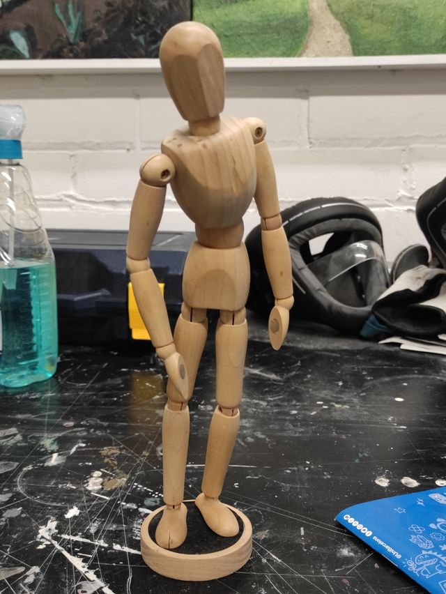 Muñeco de dibujo anatomia articulado