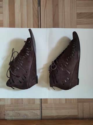 Sandalias ante marrón Pull and Bear