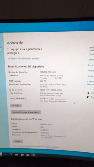 Pc gamer RTX 3070ti y Ram 64gb cambio por mac/ipad