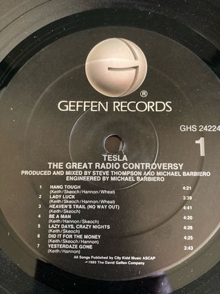 Tesla The Great Radio Controversy LP