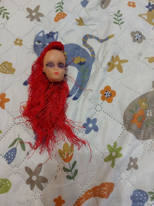 Testa bambola anni 80