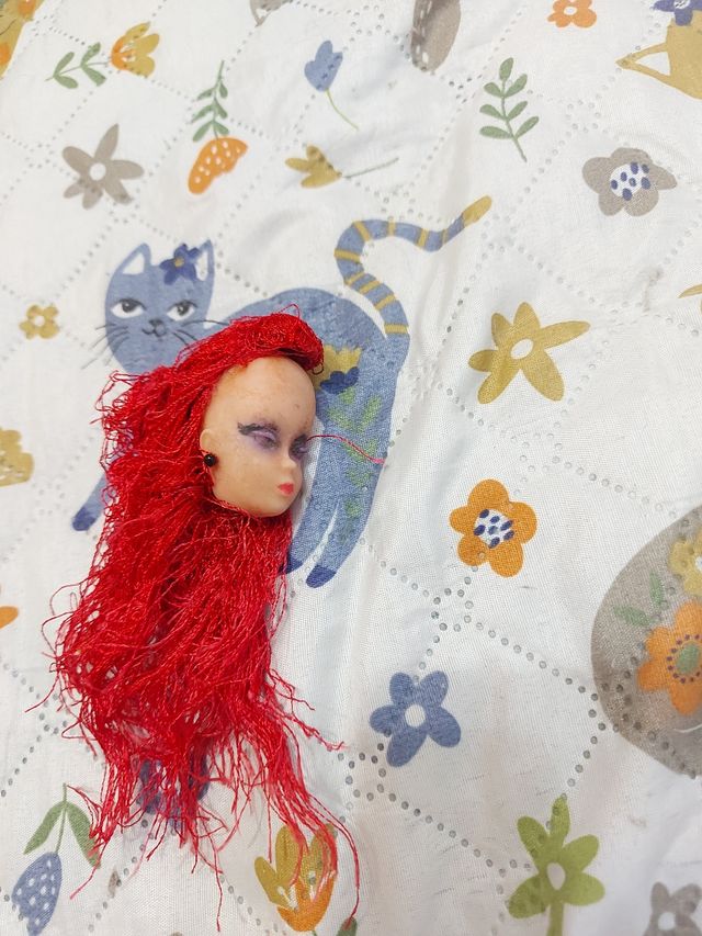 Testa bambola anni 80