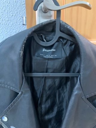 Chaqueta cuero negra
