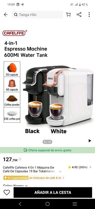 Cafetera pro nespresso, dolce gusto y pod. NUEVA