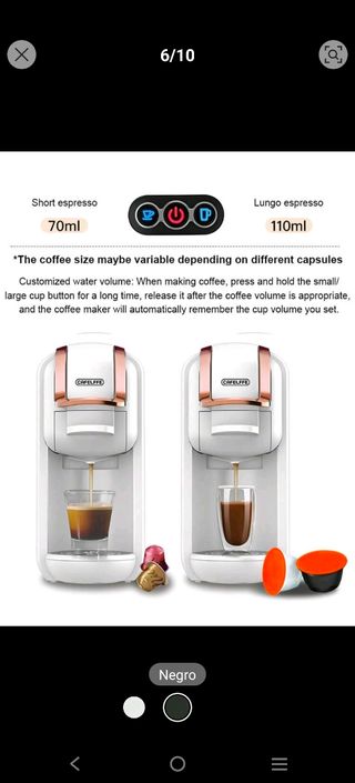 Cafetera pro nespresso, dolce gusto y pod. NUEVA