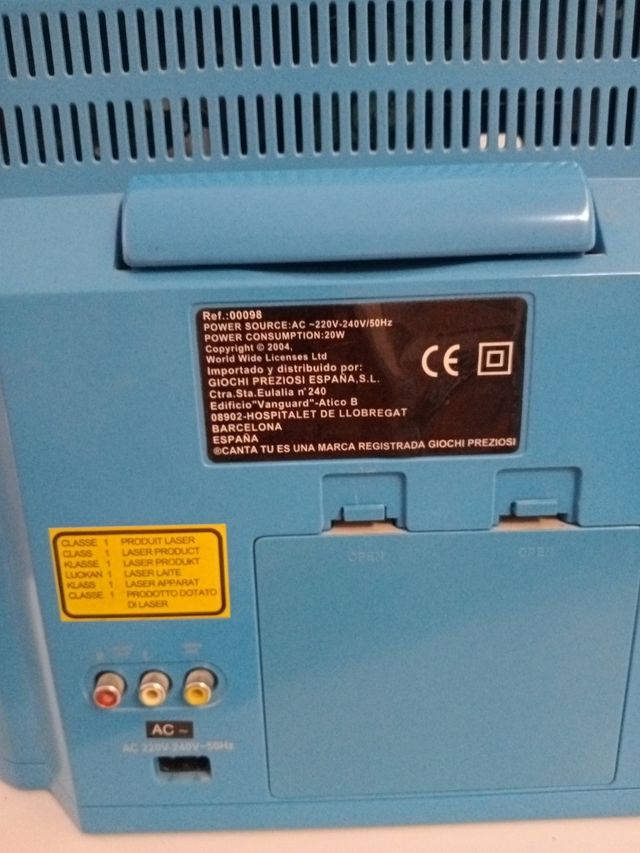 Equipo de música,caraoke, ,para cd.