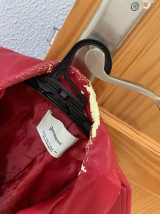 Chaqueta cuero roja
