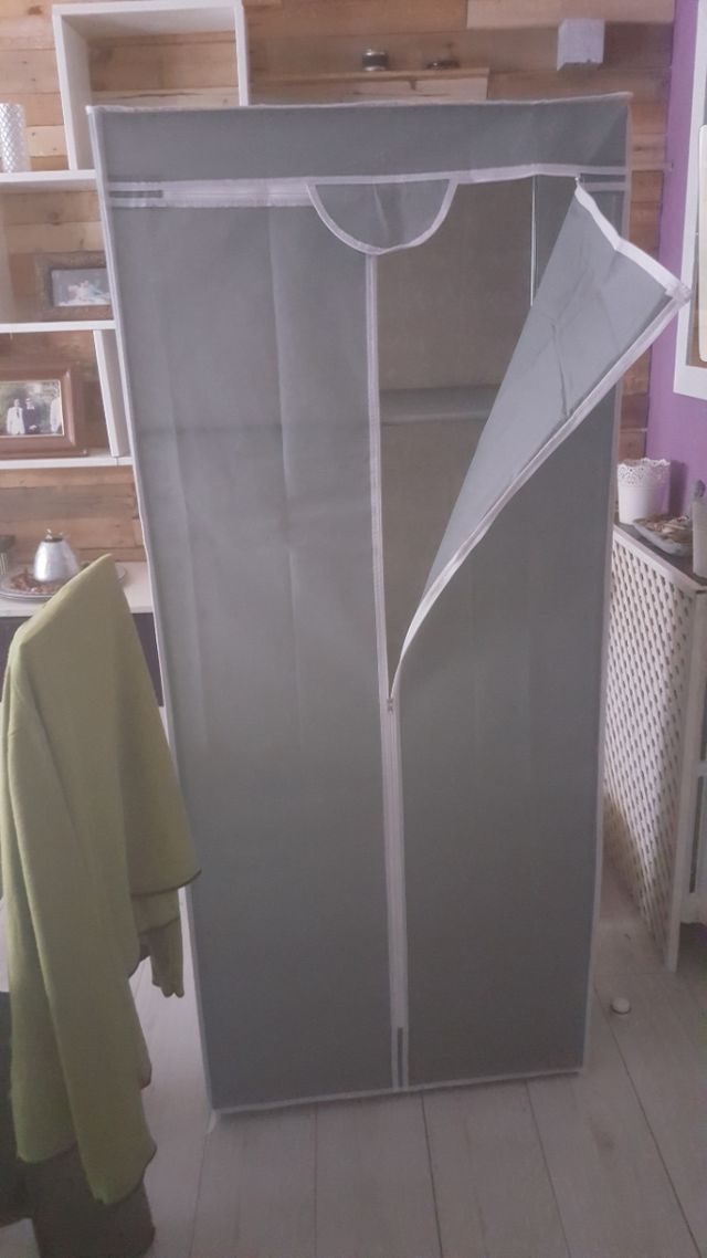 Armario desmontable acero/tela