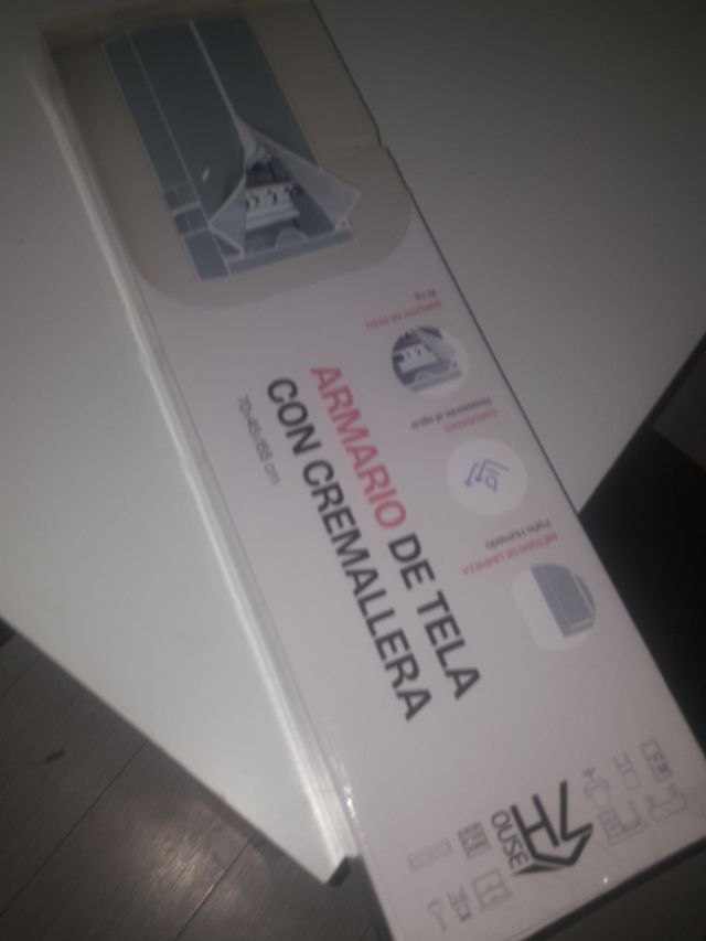 Armario desmontable acero/tela