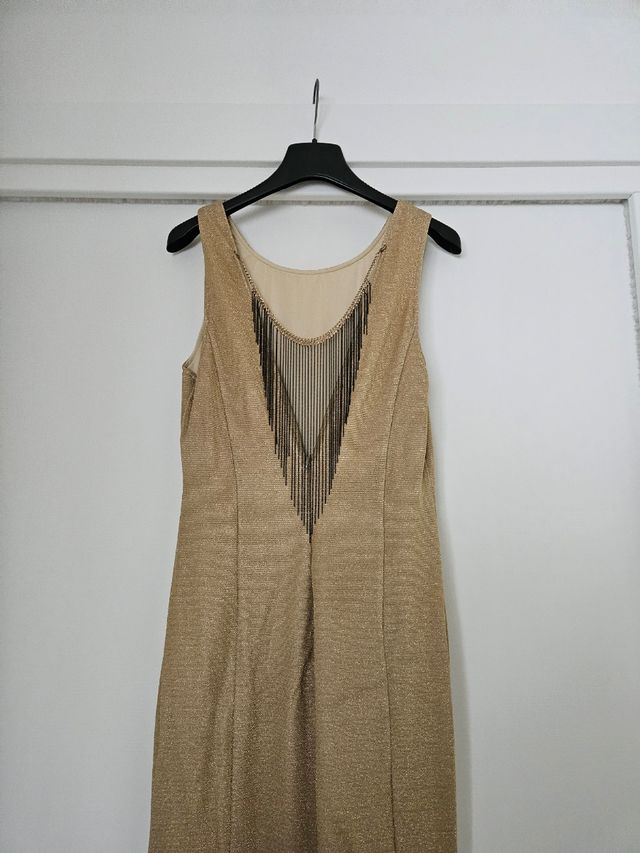 Abito da sera oro Patrizia Pepe mai usato