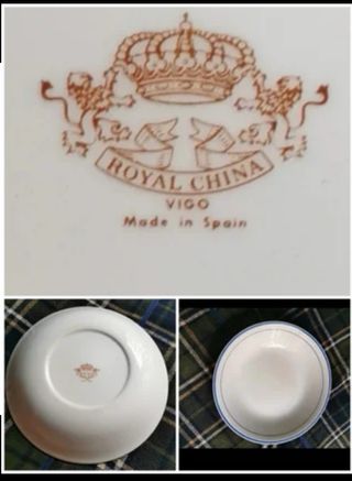 5€ cada uno. Royal China Vigo fuente y plato