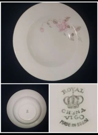 5€ cada uno. Royal China Vigo fuente y plato